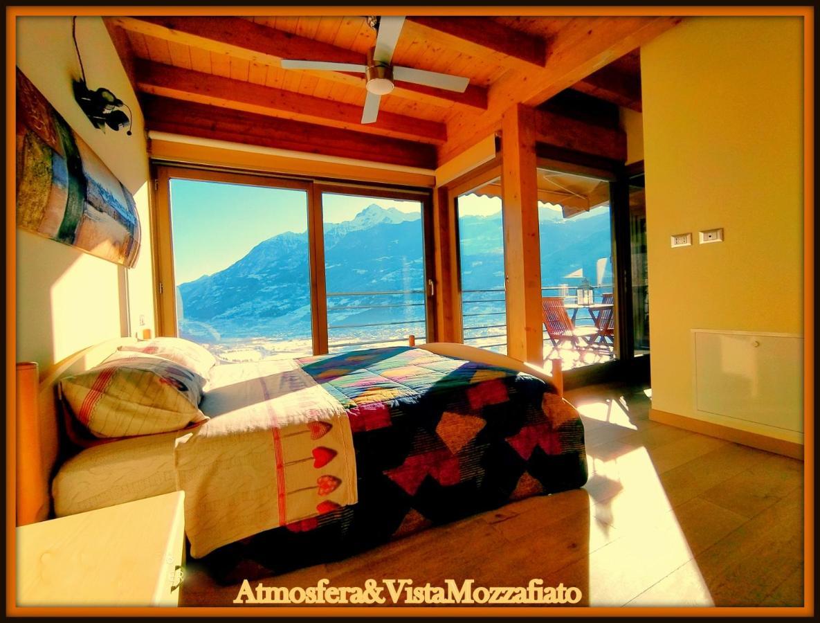 Atmosfera E Vista Mozzafiato Chalets Aosta Bagian luar foto