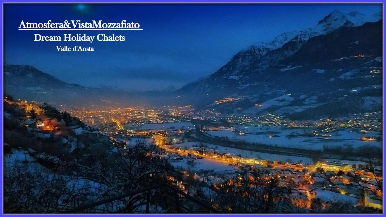 Atmosfera E Vista Mozzafiato Chalets Aosta Bagian luar foto