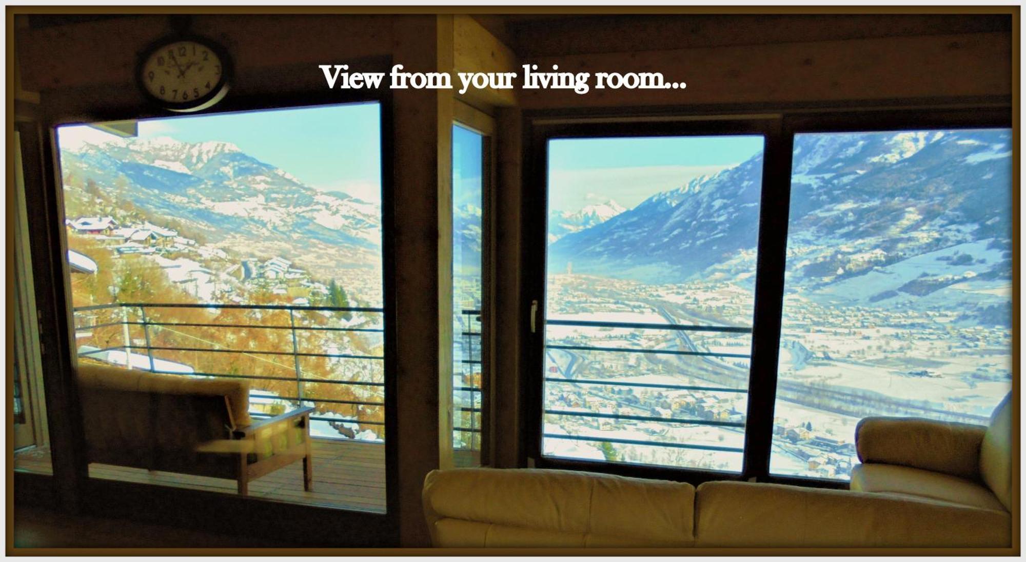 Atmosfera E Vista Mozzafiato Chalets Aosta Ruang foto